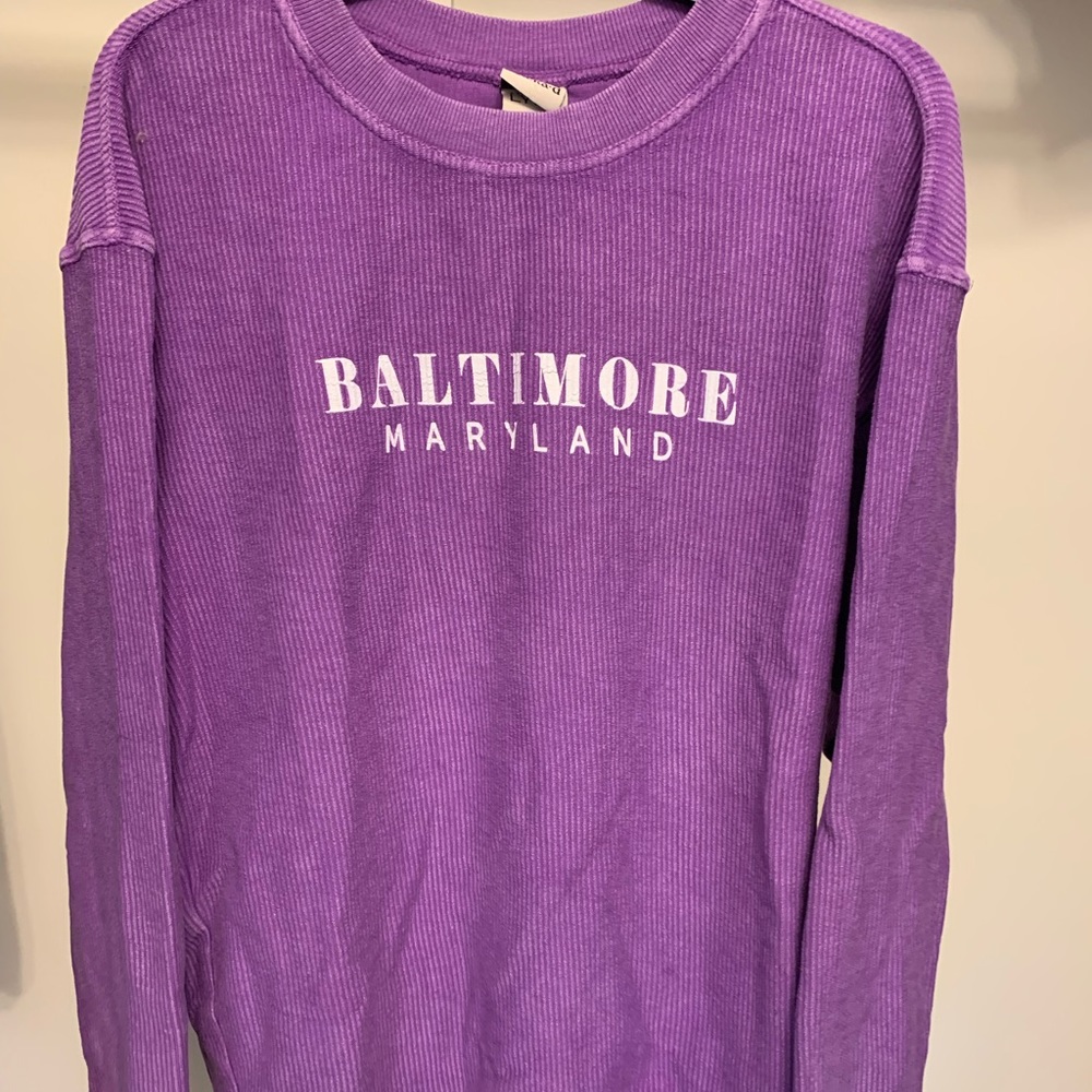 Ribbed Baltimore Maryland Sweatshirt